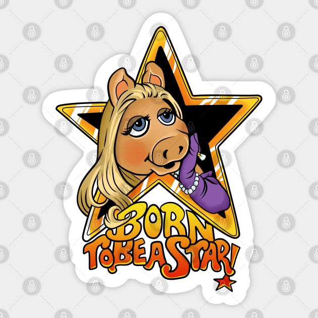 Miss piggy Sticker by OniSide